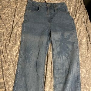 Boohoo printed jeans